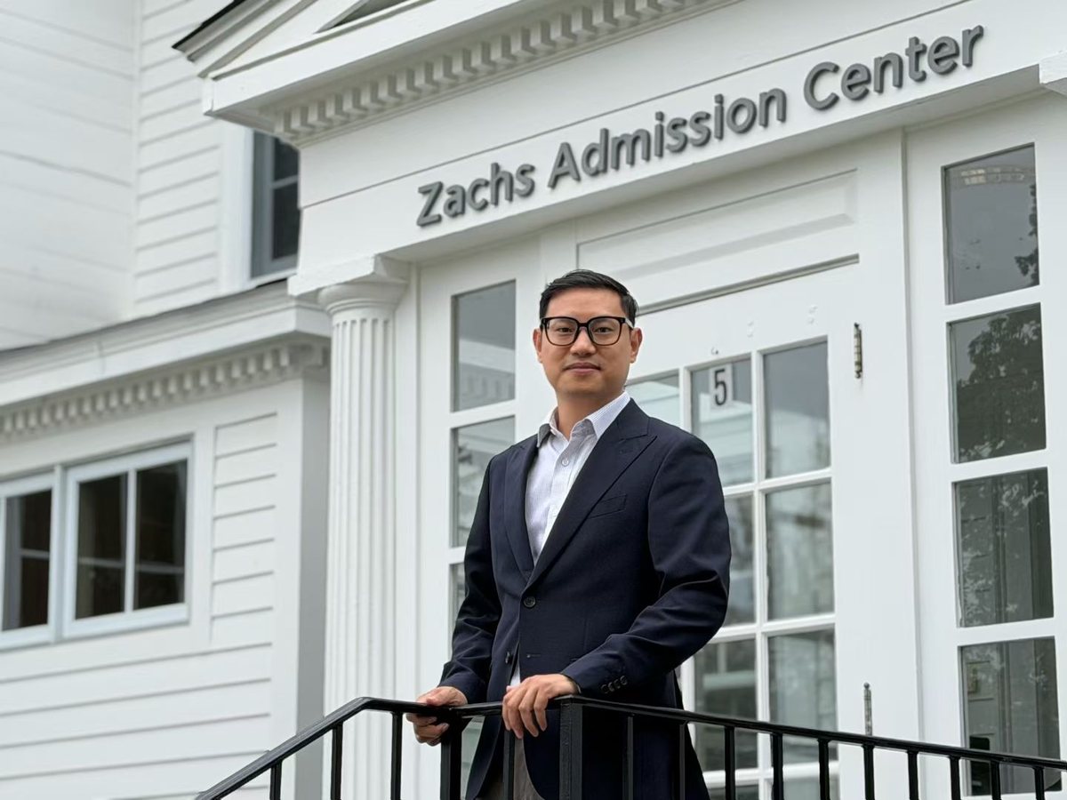 Alex Chen on a campus visit