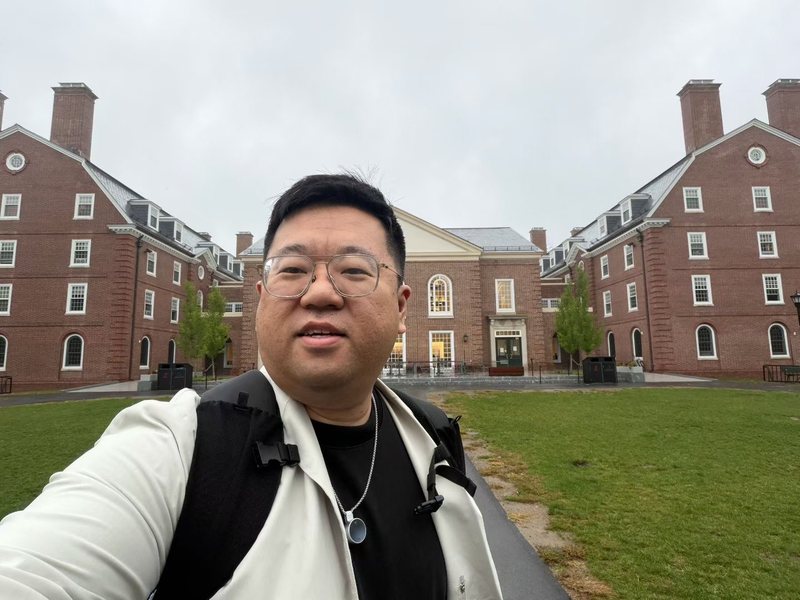 Edward on a campus visit